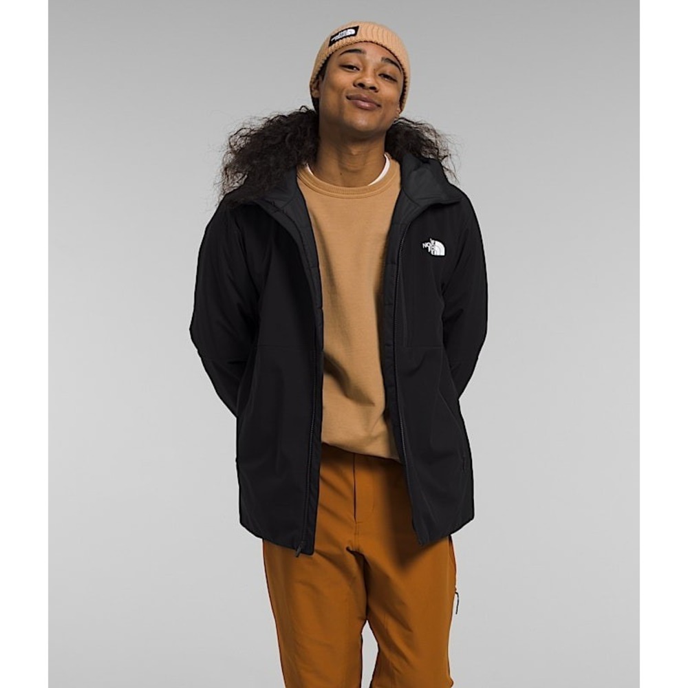 The North Face Mens WindWall Primaloft Insulated Hooded Jacket Black NF0A3Y4X L‎